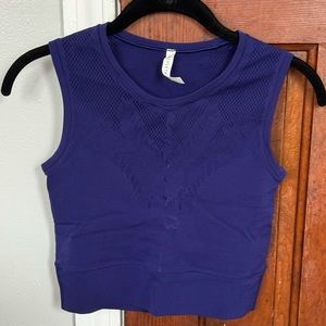 Athleta mesh cropped tank